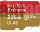 Tarjeta microSD SanDisk Extreme de 256gb con adaptador A2 UHS-I U3 V30 