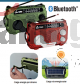 MLAB RADIO EMERGENCIA DINAMO SOLAR LINTERNA RECARGABLE ALERT DISASTER RED