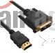 CABLE HDMI -D/DVI 2METRO