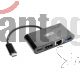 Adaptador Multipuerto USB-C, 4K HDMI, Puerto USB-A, GbE y Carga PD, HDCP, Negro