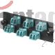 Tablero de conexiones Panduit Opticom Fiber. 6 puertos, Azul.