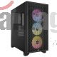 Gabinete Gamer Corsair Airflow 3000D RGB Airflow, Vidrio Templado, 3x AR120 RGB, 360mm, Negro, ATX