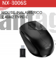 GENIUS MOUSE INALAMBRICO 2,4GHZ TYPE-C BLACK-NX-8006S-BK
