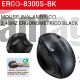 GENIUS MOUSE INALAMBRICO 2,4GHZ ERGONOMETRICO BLACK-ERGO-8300S-BK