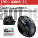 GENIUS MOUSE INALAMBRICO 2,4GHZ ERGONOMETRICO BLACK-ERGO-8300S-BK
