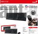GENIUS KIT TECLADO & MOUSE INALAMBRICO 2,4GHZ COPILOT BLACK KM-8101 BK