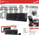 GENIUS KIT TECLADO & MOUSE INALAMBRICO 2,4GHZ COPILOT BLACK KM-8101 BK