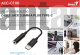 GENIUS AUDIO ADAPTOR CABLE JACK 3.5MM TO PLUG TYPE-C-ACC-C100-BK