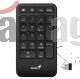 GENIUS TECLADO NUMERICO INALAMBRICO 2,4GHZ COPILOT BLACK NUMPAD-1000