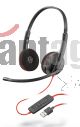 Audifonos Plantronics C3220,on-ear,conexion Usb,negro
