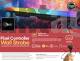 MLAB LUZ FIESTA BARRA 144 LED PIXEL CONTROLLER WALL STROBE MIC MUSIC RGB 3 EN 1
