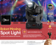 MLAB LUZ FIESTA ROBOT MOVING HEAD SPOT LIGHT 1 LED CREE 12W MIC MUSIC RGBW