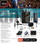 MLAB MICROF. INAL. UHF 2 EN 1 PORTATIL CINTILLO + LAVALIER BATERIA RECARG.
