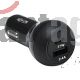 Cargador para Automóvil USB 2 Puertos Carga PD 39W, USB-C y USB-A, Negro