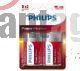 PHILIPS PILA ALKALINE D 2PCS