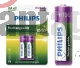 PHILIPS PILA RECARGABLE NI-MH READY AA 1000MAH  BLISTER 2 PCS