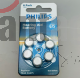 PHILIPS MICROBATERIA AUDITIVA ZINC AIR BATTERY A675 BLISTER 6 PCS