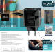 MLAB CARGADOR 220V RAPIDO 20W USB QC3.0 + PD CERTIFICADO BLACK