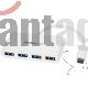 Adaptador Startech Hub USB-A 4 Puertos Blanco