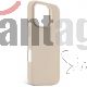 FUNDA CUERO BACKCOVER MAGSAFE PARA IPHONE 16 PRO DECODED GRIS