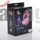 AURICULARES XTECH 564 PARA COMPUTADORA CONSOLA DE JUEGOS CON CABLE 3 5mm USB COLOR ROSA