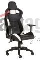 Silla Gamer Profesional Corsair T1 Race,asiento Ancho,respaldo Alto,max 120kg,blanco,negro