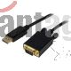 Cable 1,8 Metros Displayport Vga Activo Negro