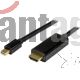 Cable Conversor Mini Displayport A Hdmi De 2m - Color Negro - Ultra Hd 4k