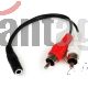 Cable 15cm Mini Jack Hembra A Rca Macho