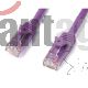 Cables De Conexion Cat 6,2 Metros,purpura,conectores De Oro De 50 Micrones