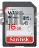 Memoria Sdhc 16gb Sandisk Ultra,uhs-i Clase 10,lectura 80 Mb S