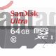 Memoria Microsdxc 64gb Sandisk,lectura 80mb S,clase 10 Con Adaptador Sd