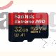 Memoria Microsdhc 32gb Sandisk Extreme Pro,uhs-i Clase 10,con Adaptador,up To 100 Mb S