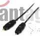 Cable 3m Toslink® Audio Digital Optico Spdif Delgado - Negro