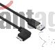 Cable Usb-a A Micro-usb B Startech,largo 0.5mconector Tipo Codo,negro