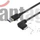 Cable Usb-a A Micro-usb B Startech,conector Tipo Codo,largo 0.5m,negro