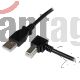 Cable Usb-a A Usb-b Tipo Codo Startech,largo 2m,negro