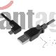 CABLE DE 1M MICRO USB ACODADO IZQUIERDO