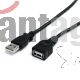 3 FT BLACK USB EXTENSION CABLE A TO A