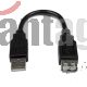 6IN USB 2.0 EXT ADAPTER CABLE A TO A M/F