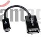 Cable Adaptador De 12cm Micro Usb Macho A Usb A Hembra Otg Para Tablets Smartphones - Negr