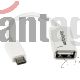 Cable Adaptador Micro Usb A Usb Otg Blanco De 12cm - Macho A Hembra