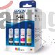 PACK BOTELLAS DE TINTAS EPSON T544520-AP  4  PIEZAS BK CIAN MG YL