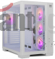 GABINETE GAMER HUMMER ASTRA WHITE VIDRIO TEMPLADO/4 FAN RGB/S FUE NOX