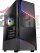 GABINETE GAMER MX360 RGB BLACK 1 F REAR/ LED FRONTAL S/FUENTE