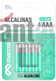 PACK 4 PILAS ALKALINAS AAA