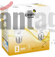 KIT X 2 AMPOLLETAS LED LIGHT A60 / E27 / 9W 
LUZ CÁLIDA