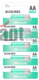 PACK 5 PILAS ALKALINAS AA PREPICADAS