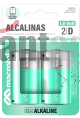 PACK 2 PILAS ALKALINAS D2