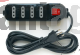 ALARGADOR 3 MTS MULT.C/SWITCH, 4 POSIC.NEGRO